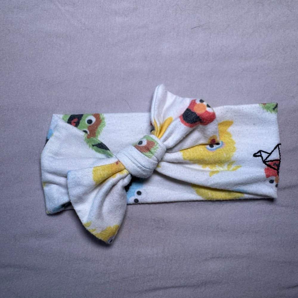 Copper Pearl Baby Sesame Street Headband Bow